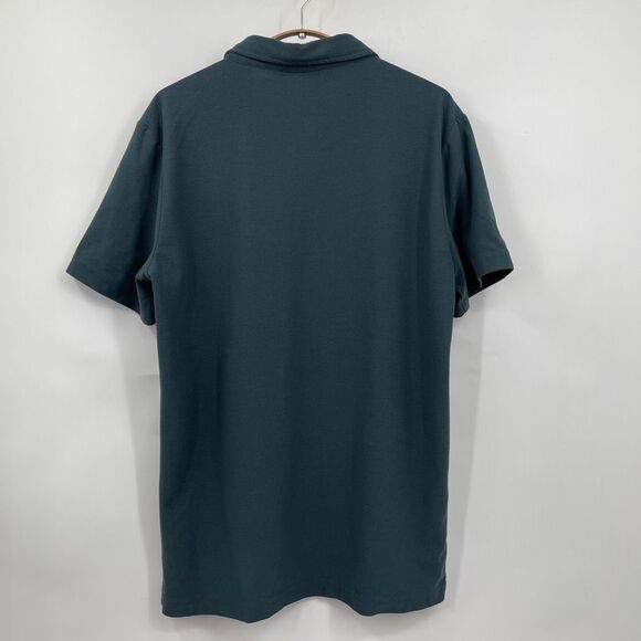 Vouri Blue Green Ace Performance Oregano Short Sleeve Polo Shirt Size Medium - Picture 3 of 8